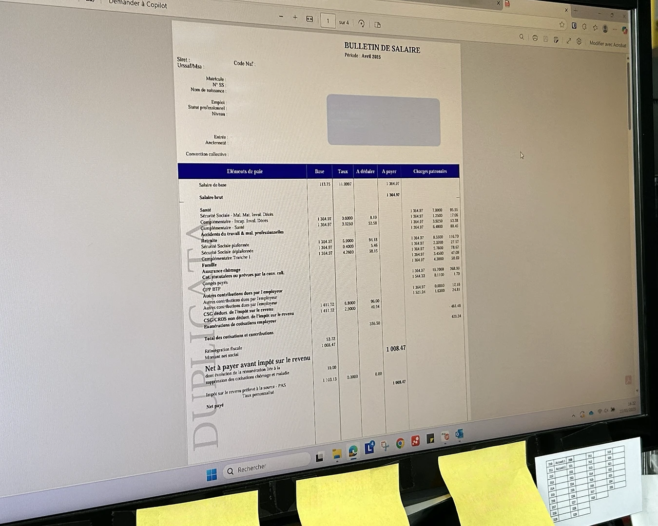 Gestion de la paie